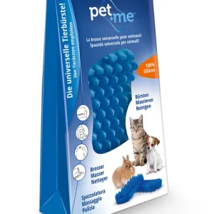 Jetzt Bestellen pet+me Pflegebürste Katze Kurzhaar blau